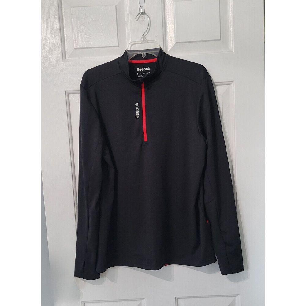 Reebok‎ Essentials Running Jacket 1/4 Zip Lightweight Wicking Men's Size Large